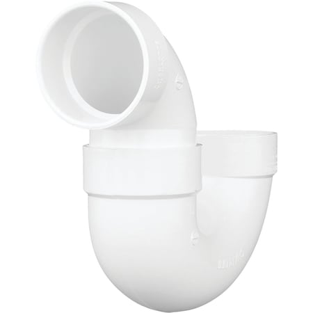 Charlotte Pipe And Foundry 4 In. White PVC P-Trap PVC 00706X 1200HA